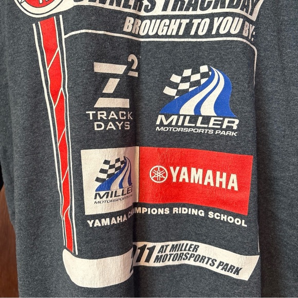 3rd Annual Yamaha Owners Track day Gray Shirt Size XL Mens - Picture 5 of 11